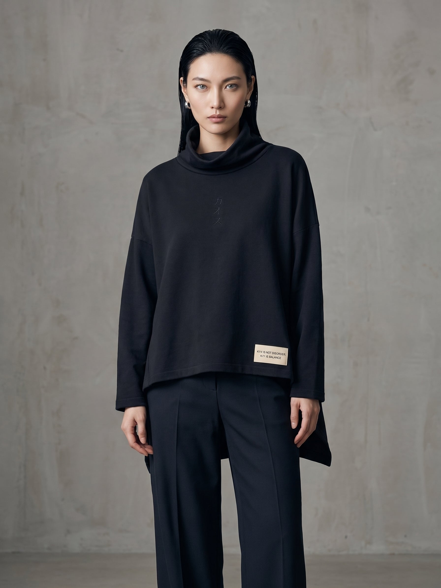Jersey Negro KAØS — vista modelo