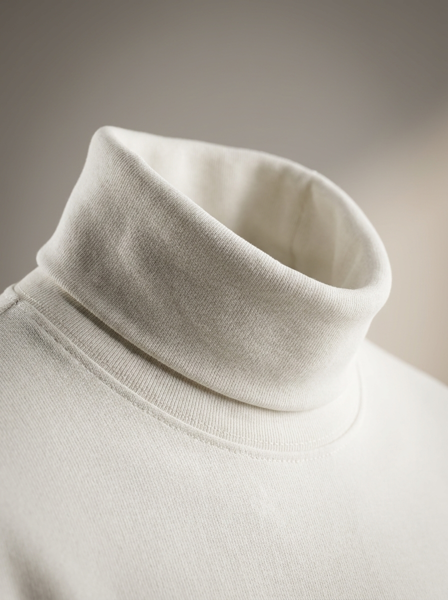 Jersey Blanco KAØS - cuello alto detalle